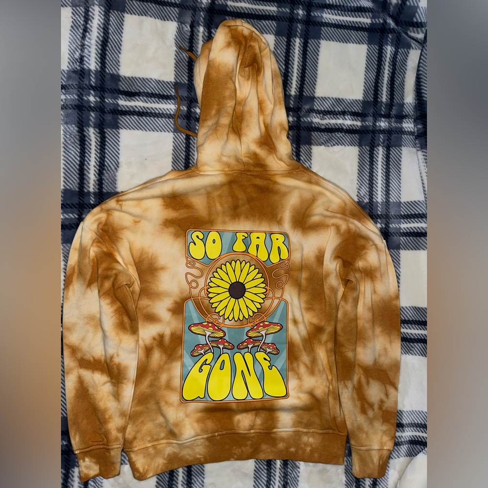 Empyre Fredia Trip Orange Tie-Dye Hoodie